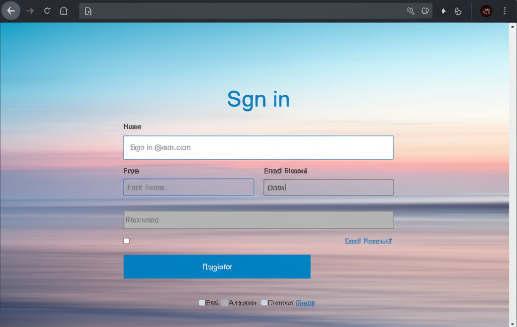 SiteGenix Email Registration Form